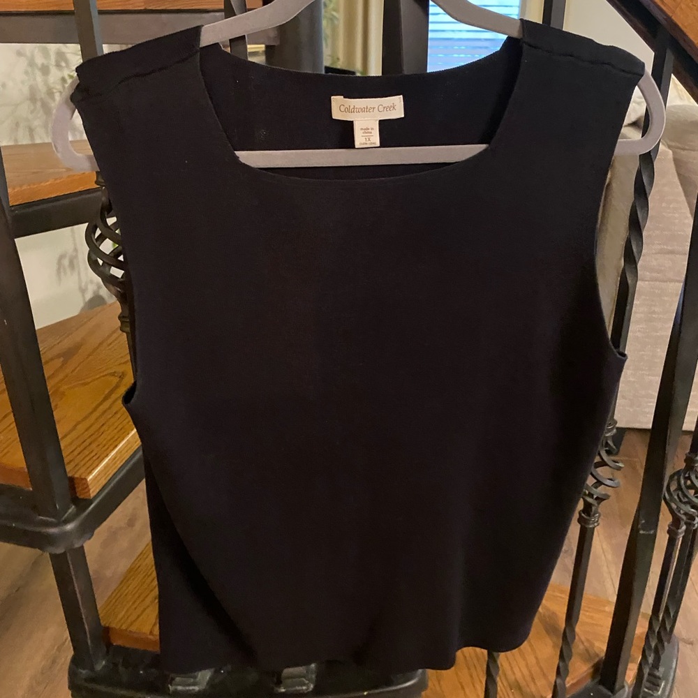 Coldwater Creek Silk Blend Sweater Shell 1X